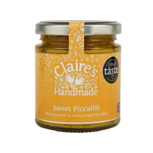 Claire's Handmade - Sweet Piccalilli (200g) - Great Taste Award Winning Traditionally Made Pickle, Perfectly Pairs with Smoke Salmon, Suitable for