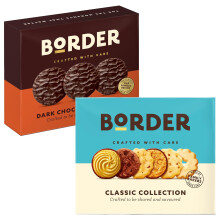 Border Biscuits Bundle ? Classic Collection 400g & Dark Chocolate Gingers 255g ? Luxury Sharing Biscuits Made by Family Bakers