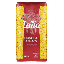 Laila Moong Dal Yellow, 1Kg (Pack of 4)