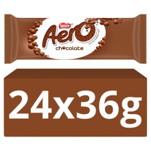 Aero Milk Chocolate Bars, 24 x 36g