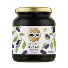 Biona Organic Black Beans, 350 g (pack of 6)