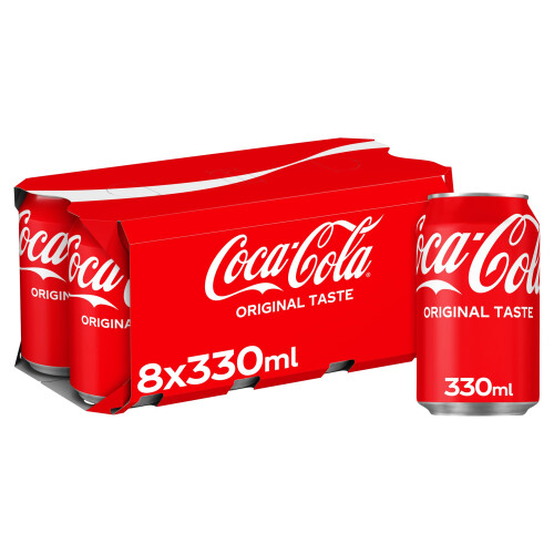 Coca-Cola Original Taste, 8 x 330 ml