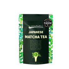 Heapwell Matcha Powder - 50g | High Grade Japanese Premium Green Tea Powder | Great Taste Award Winner | Perfect for Tea, Lattes & Smoothies |