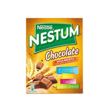 Breakfast Cereals with Chocolate, NESTL?, Country of Origin Portugal, Box 250g - Flocos de Cereais NESTUM Chocolate 250g