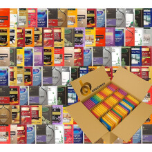 Black Tea Bulk Selection ? 100 Enveloped Tea Bags | English Breakfast, Bold Black Teas, Strong Everyday Brews | Recyclable Display Box | UK Packed