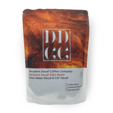 Decaffeinated Strongest Dark Roast Ground Coffee 227g - Decadent Decaf Dark Roast - For French Press Cafetiere Filter Drip V60 Aeropress - Swiss Water