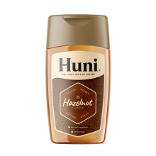 Huni Natural Coffee Syrup | Hazelnut 200ml - Acacia Honey based Natural Coffee Syrup - 40 Servings - For Coffees, Hot Chocolate, Protein Shakes,