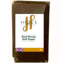 Hides Fine Foods - Dark Brown Soft Sugar 1kg - GMO - Free - Suitable for Vegetarians - Baking - Cookies - Caramel - Pies - Brownies - Desserts -