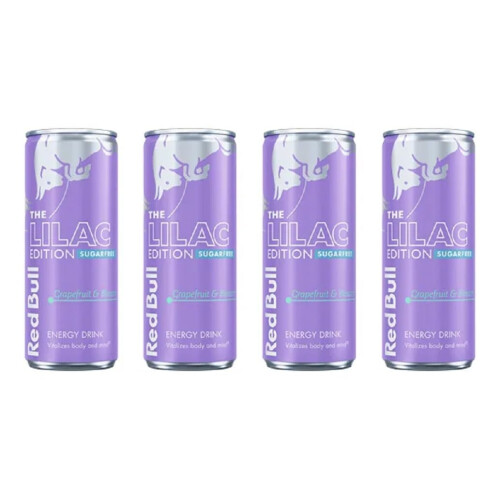 Red Bull Red Bull Lilac Edition Sugar Free 250ml x4