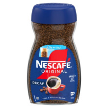 NESCAF? Original Decaf Instant Coffee 190g, Rich Aroma, Full and Bold Flavour (Pack of 1)
