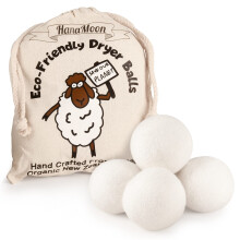 Wool Tumble Dryer Balls? Eco-Friendly Organic Fabric Softener, Reduce Wrinkles & Drying Time, Save Energy, Reusable, Handmade, 100% New Zealand Wool,