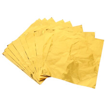 RORPOIR Food Packaging Foils 8X8 Inch Aluminium Foil Candy Wrappers for Chocolate Tea Packing Foil Ideal for Home Shop BBQ Party Wedding Use