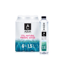 AQUA Carpatica 1.5L x 6 Pure Natural Still Mineral Water - 6-Pack Bottled Water, Virtually Nitrate Free, Low Sodium, Naturally Alkaline, Natural