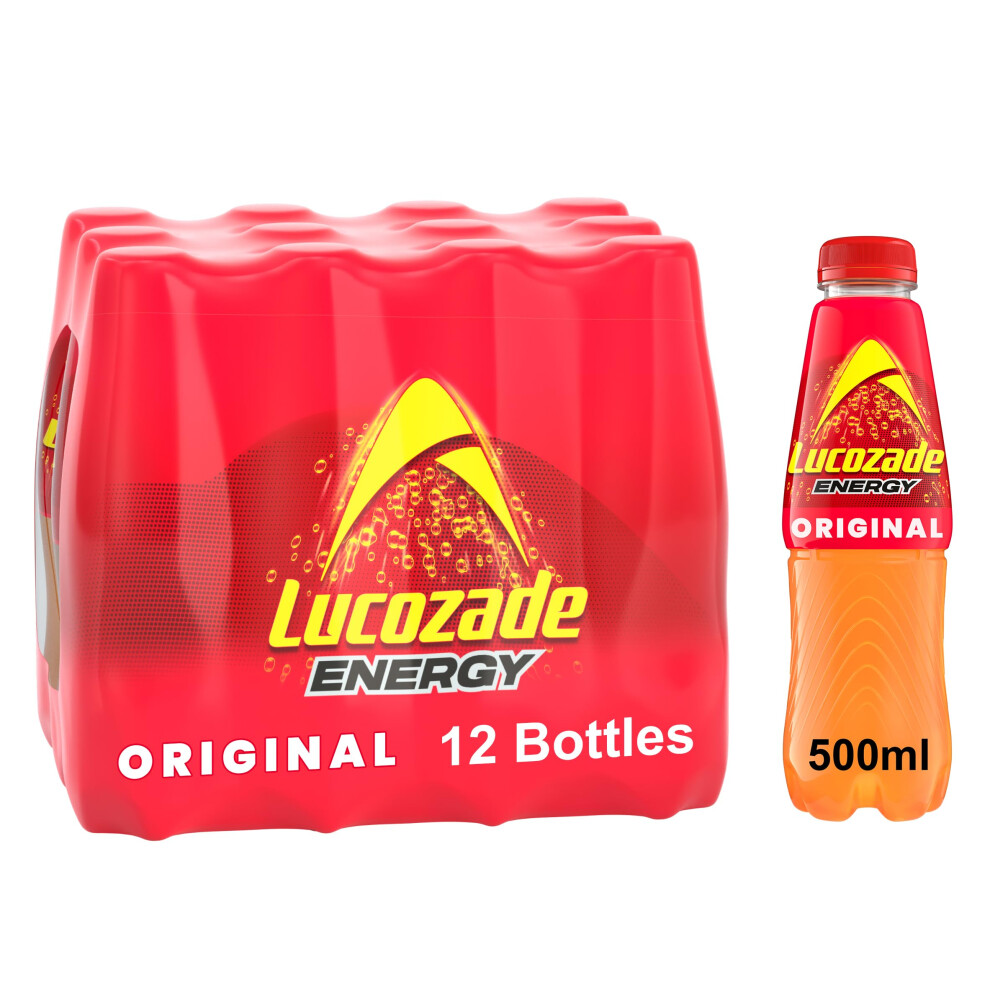 Lucozade Energy Original 12X500ml Bottles (Package May Vary)