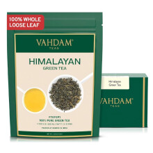 VAHDAM, Himalayan Green Tea Leaves 100g (50 Cups) | High Elevation Grown From Himalayas | Non GMO, Gluten Free | Pure Unblended Single Origin Loose