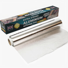 STERLING PRODUCTS Heavy Duty Extra Long Aluminum Foil Roll, Large Pack Heavy Duty Foil Roll 20m x 45cm