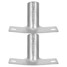 HOUDERCO 2pcs Broom Handle Bracket with Broom Handle Adapter and Mounting Brackets, Pole Adapter Head Connecting for Mop Connection Easy to Install