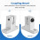 8 Pcs Linear Motion Rail Clamping Rod Rail Guide Support Shaft Bracket Coupling Mount SK8 8mm 6