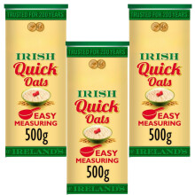 Breakfast Oats Bundle with Flahavan's Irish Quick Oats 500g (3 Pack)