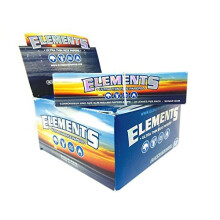 24 Full Box Elements Ultra Thin Rice Papers Connoisseur King Size Slim & Tips