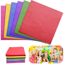 INHEMING Colorful Party Paper Napkins 120 Pcs Rainbow Coloured,Cocktail Luncheon Beverage Napkins,Mixed Colour Paper Serviettes Soft Napkins