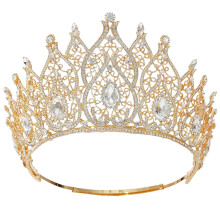 Exquisite Tiaras Women Crystal Crowns Heavy Duty Princess Headpiece for Bridal Parties and Birthday Celebrations