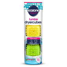 Ecozone Dryer Cubes, 2 x 3-in-1 Square Shaped Rubber Tumble Dryer Machine Laundry Balls, Softens Clothes & Reduces Drying Time, Vegan & Non Toxic