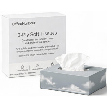 12 Luxury Rectangular Grey Tissue Boxes (1,080 Tissues Total) | 3 Ply Facial Tissues | 90 Sheets per Box | 100% Virgin Pulp | Neutral Unbranded Design
