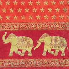 IHR Ideal Home Range - Paper Napkins MARANI red 20 pc. Lunch Napkins