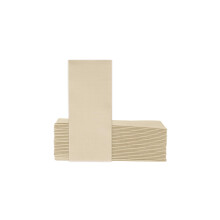 VelaHub Soft Point 50 Napkins, 1/8 Fold, High-Quality Disposable Napkins, 32 x 38 cm, Champagne