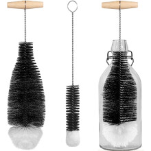 Bottle Cleaning Brush Set, 2PCS Extra Long Scrubbing Brush, Cleaning Brushes with Straw Cleaner Brushes for Washing Narrow Neck Water Bottle Jars