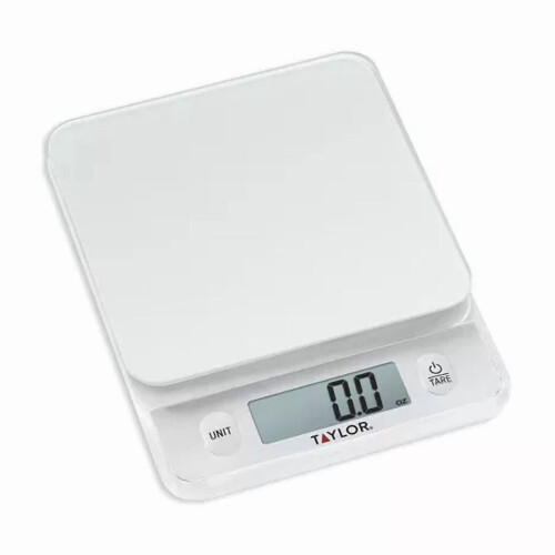 Digital Kitchen Glass Top 11lb Food Scale Silver