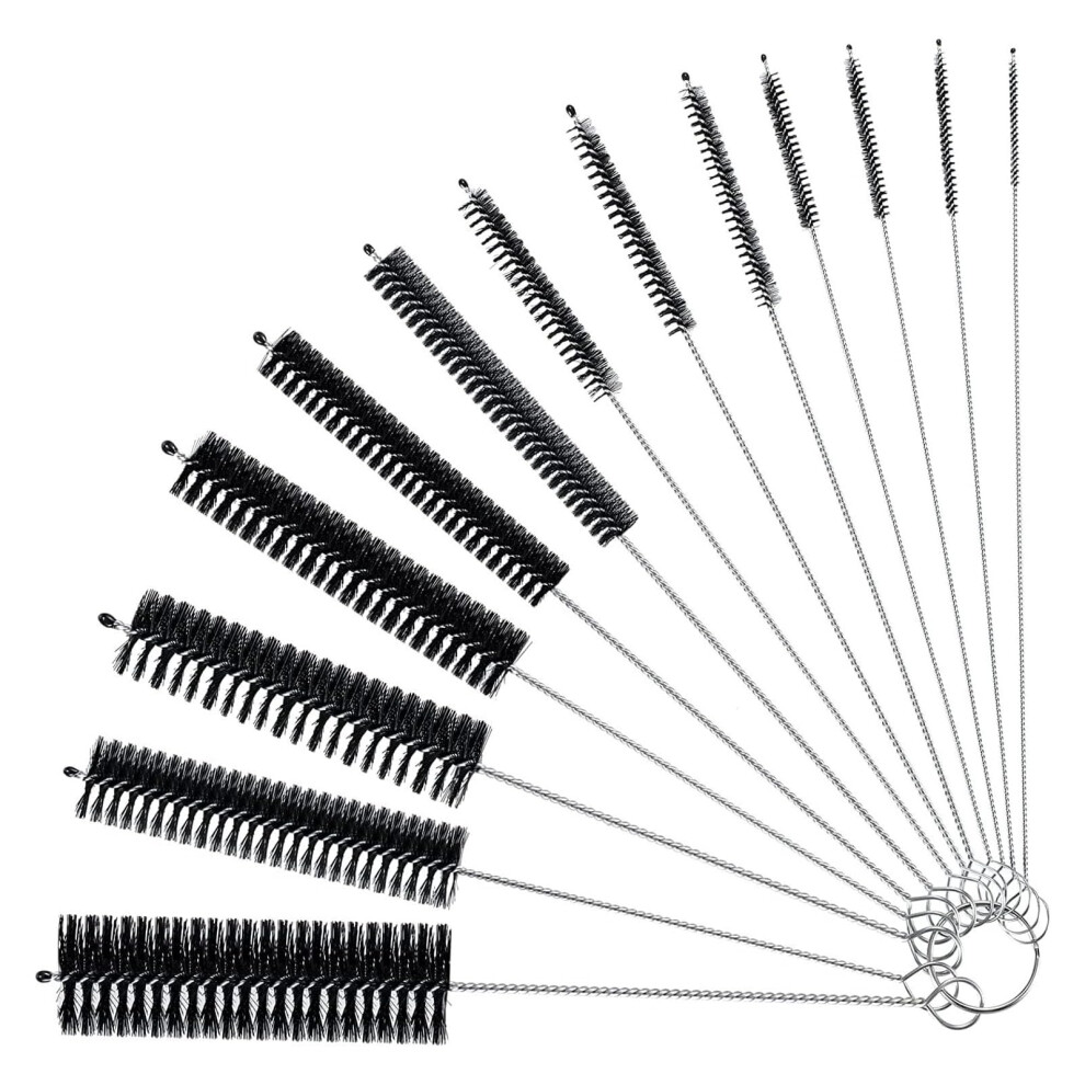 Straw Brush,13 Small Cleaning Brush,Straw Cleaner,Bottles Brushes Nylon Bottle Pipe Cleaner Set Ideal For Clean Teapots, Baby Bottles, Pipes And Test Wadafen