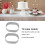 10pcs Stainless Steel Oval Cake Molds Set 5