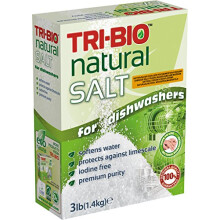 TRI-BIO Natural Premium Purity Dishwasher Salt 1.4kg Softens Water Iodine Free