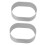 10pcs Stainless Steel Oval Cake Molds Set 14