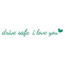 "I Love You" Car Mirror Sticker – Interior Decor & Gift for Girlfriend, Family, Friends – Compatible with All Rearview Mirrors