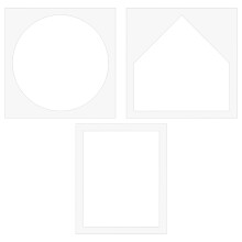 3 styles Clear Acrylic Bleach Stencil Reusable Painting Stencils Acrylic Art Craft Templates for Fabric Walls Paper Arts Projects Home Decoration