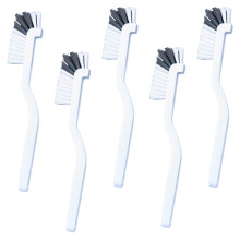 WYAN 5 Pcs Kitchen Scrub Brush, Bulk Sink Bathroom Edge Brush, Corner Cleaning Brushes, for Kitchen Sink, Bottles, Pots & Bathroom Grout Cleaning with