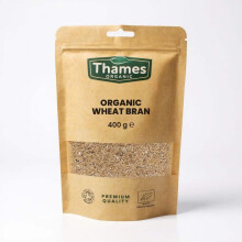 Organic Wheat Bran - No Additives, No Preservatives, Raw, Vegan, GMO Free, Certified Organic - Perfect for Baking and Adding to Smoothies - Thames