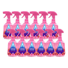 Astonish Special Aromatic Edition Multi-Purpose Anti-Bacterial Surface Cleanser Spray, Pomegranate and Raspberry Scent, 12 X 750ml