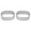 10pcs Stainless Steel Oval Cake Molds Set 12