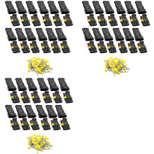 3-Pins Manier Auto Waterdichte Elektrische Connector, Plug Automotive 1,5 mm Serie Terminalconnectoren voor Auto, (36 Stuks)