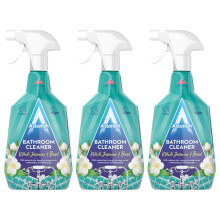 Astonish White Jasmine & Basil Bathroom Cleaner Spray, Cruelty-free, Vegan, 3 x 750ml
