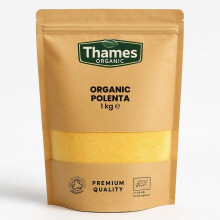 Organic Coarse Cornmeal (Polenta) 1kg ? Certified Organic, Vegan & Non-GMO ? Resealable Bag ? No Additives or Preservatives ? Stone-Milled for