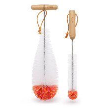 ATDDO Bottle Brush for Cleaning, Set of 2 Bottle Brushes Compatible with SodaStream, Long Handle Water Bottle Cleaner Brush for Flask, Glass and