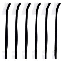 Gosknor 6pcs Double Ended Nylon Cleaning Brushes, Small Cleaning Brush Set Multifunctional Detail Clean Brush Tool for Kitchen Jewelry Small Objects
