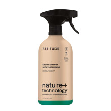 ATTITUDE Kitchen Cleaner Spray, Made in Canada, Natural Origin Ingredients, EWG Verified, Streak Free, Cleans and Degreases, Lavender & Rosemary, 770