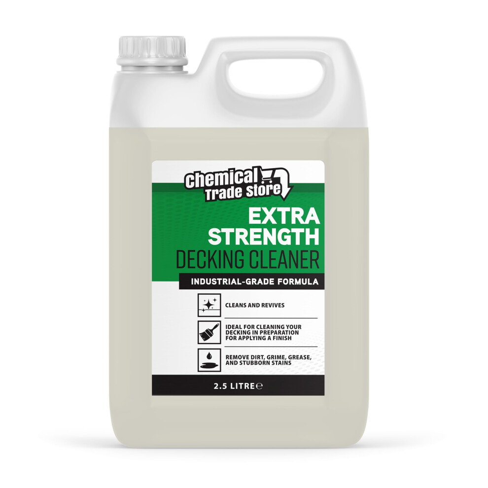 Chemical Trade Store - Decking Cleaner | Deck Algae And Mould Remover - Removes Dirt, Grime And Bird Droppings - 2.5 Litre