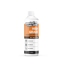 Chemical Trade Store - Hydrogen Peroxide Solution 6% - Multi-Purpose Oxidising Cleaner for Household, Laundry, Upholstery, Stains, Whitening, Kitchen